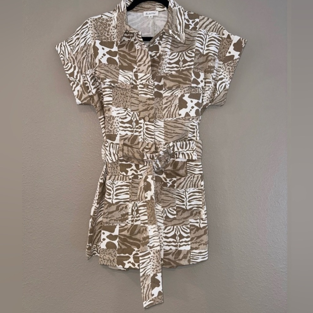 Bucket List Animal Print Romper